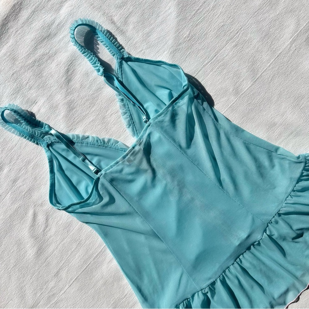 ✖️sold✖️Vintage Floral Embroidered Slip Night Dress - Picture 5 of 8